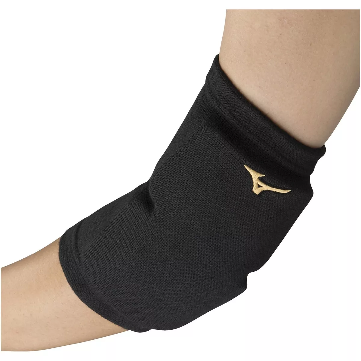 MIZUNO Elbow Pads V2MYA101 Black Gold Logo