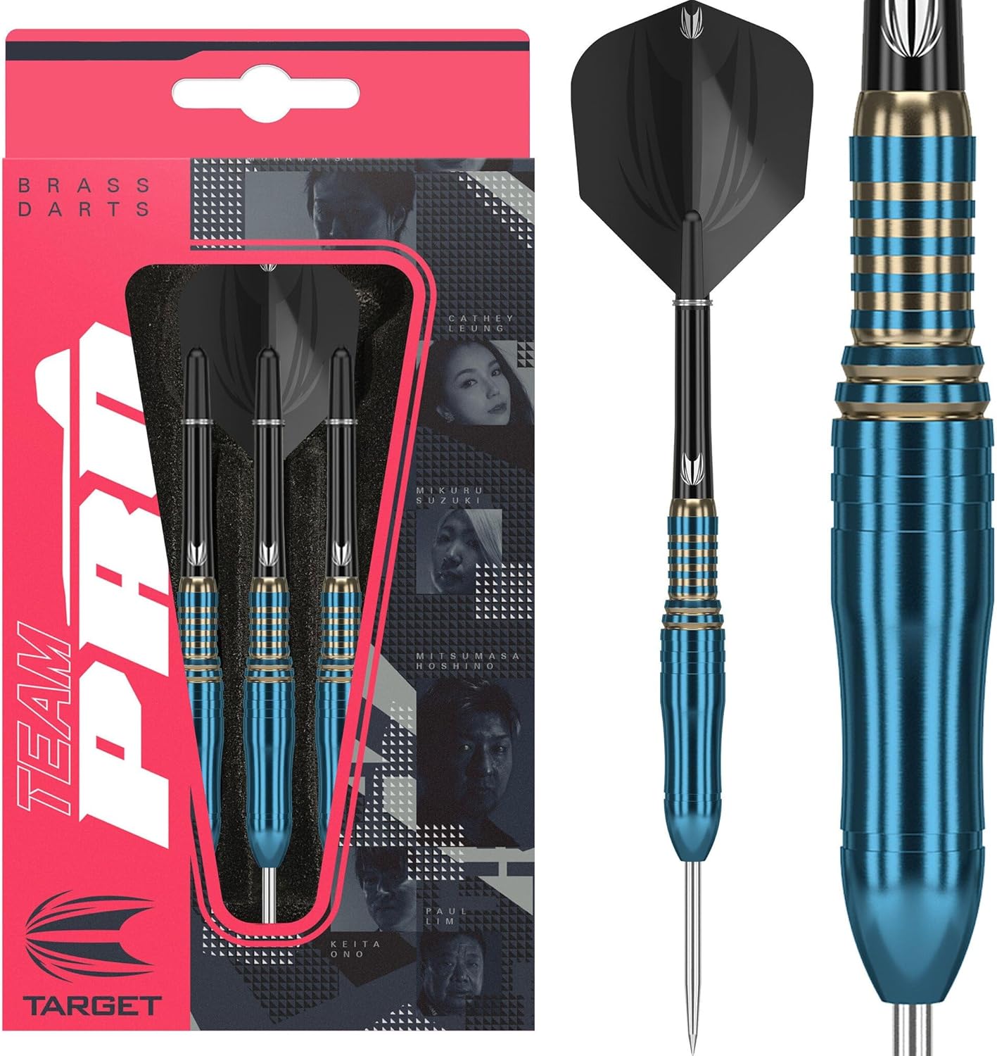 TEAM PRO HARUKI MURAMATSU RISING SUN BRASS 18.5G STEEL TIP DARTS